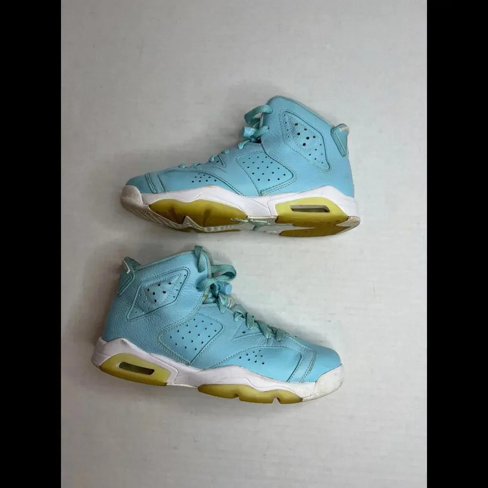 Nike Air Jordan Retro 6 Pantone GS Still Blue‎ - Size 6Y